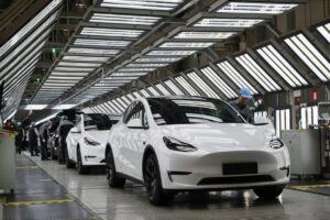 Mobil Elite Tesla Terbakar
