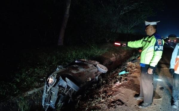 Kecelakaan Tunggal Ban Pecah di Tol Cipali Sebabkan 1 Orang Tewas